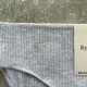 Базовые трусики-слипы хлопковые в рубчик Rysanna, Серый, M - изображение 3