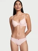 Хлопковые трусики бикини Victoria's Secret розового цвета с кружевной попкой р. XS арт. 30597 - изображение 3