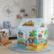Детская игровая палатка А 999-517 88×66×105 см, складной игровой домик с жестким каркасом, сумка для хранения, от 3 лет - изображение 2