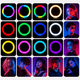 Двостороння кольорова кільцева лампа RGB 45 см для селфі та блогера - зображення 3