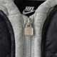 Куртка дитяча Nike Fleece Hooded Quilt Jacket 4 зріст 104 см Чорний 86N071-023 - зображення 6