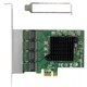 Мережева карта FLYBISH NA8111H-T4 4 порти RJ45 / PCI Express / Gigabit Ethernet - зображення 1