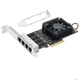 Сетевая карта EB-LINK PCI-E X4/4 x RJ45/2.5 Гбит/с/PCI Express - изображение 1