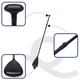 Весло для SUP-доски Aquaget 160-208 см регулируемое, складное AQ0051 Black - изображение 14