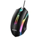 Проводная оптическая мышь Bajeal D12 USB 1200 DPI с RGB-подсветкой 3 кнопки черная - изображение 2