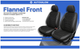 5D Чехлы на передние сиденья для CITROEN C-ELYSSE 2013-2021 Autovalom Flannel 1+1 черные - изображение 7
