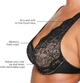 Мереживний Бюстгальтер Thirdlove 24/7 Lace Contour Plunge Bra - 80G - чорний - зображення 2