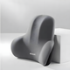 Ортопедическая подушка для поясницы Memory Foam для авто и офисного кресла серая - изображение 1