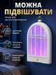 Лампа уничтожитель комаров электрическая ультрафиолетовая 29х6х19 см питание Type-C функция ночника настольная/настенная - изображение 4