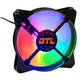 Вентилятор GTL 120 мм Multicolor F1, Black (GTL-120LMCF1) - изображение 2