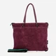 Damska torebka typu crossbody z naturalnego zamszu duża Gabs G3Plus G000033T2X3214 C3530 Bordowa (800070361225) - obraz 4