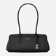 Сумка багет сідло жіноча з натуральної шкіри Michael Kors Laila 30T6G9IT0L 001 Чорна (800070364536) - зображення 1