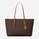 Сумка шопер жіноча зі штучної шкіри Michael Kors Quinn 30T6GQNT9B 252 Коричнева (800070364534) - зображення 1