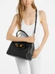 Torebka crossbody damska ze skóry naturalnej Michael Kors Hamilton 30F6ANXS7E 001 Czarna (800070364528) - obraz 6