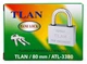 Навісний замок EXTRA TLAN ATL 3380 80 мм клас D 3 ключі циліндровий механізм дренажні отвори TM-0175 - изображение 3