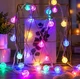 Гирлянда Шарики Прозрачные 20 LED, 5 м, мультиколор, с переходником, 220 В, 1620-54 - изображение 2