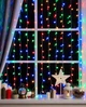 Гирлянда Штора 120 LED «Шарики» 12 мм, 3м х 0.8м, черный провод, мульти RGB, 220 В, 1473-54 - изображение 1