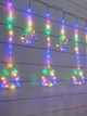 Гирлянда Штора-роса «Ёлочка и звёздочка» 3 м × 1 м, 10 фигур, 200 LED, 8 режимов + USB, мульти, 1948-01 - изображение 2