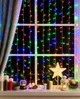 Гирлянда Штора 320 LED, 3м х 2м, мульти, 220 В, 1529-01 - изображение 1