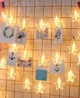 Гирлянда Прищепка-Звездочка 12 LED, 5 м, теплый белый, с переходником, 220 В, 1698-36 - изображение 2