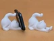 Подставка для телефона Подпирающий котик 3D печать белый - изображение 1