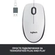 Мышь Logitech M100 USB White (910-006764) - изображение 5