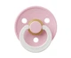 Соска пустушка BIBS 0-6 m Pacifier Colour Latex Size 1 Baby Pink GLOW - изображение 2