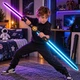 Набор из 2 световых мечей HX609 в ножнах, RGB-подсветка, звук, пар и искры, 65/70 см, 6+ - изображение 8