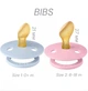 Соска пустушка BIBS 0-6 m Pacifier Colour Anatomical Latex Baby Pink - изображение 2