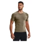 Футболка мужская Under Armour Tactical Heatgear Compression Short Sleeve Olive S Оливковый 1216007-499 - изображение 3