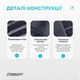 Пояс для спины EasyFit XXL 105-125 cм бандаж с 4 ребрами жесткости (EF-0090-XXL) - изображение 4