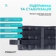 Пояс для спины EasyFit XXL 105-125 cм бандаж с 4 ребрами жесткости (EF-0090-XXL) - изображение 6