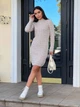 Женское платье вязаное бежевое 42-50 с1524.5016.2 - изображение 8