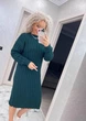 Жіноча сукня в'язана смарагдова 42-56 с1524.5065 - зображення 6