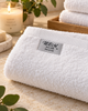 Полотенце 50х90 Точка 500 гр/м2 (100% котон египетский) ШЕМ_белый - изображение 3