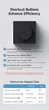Док-станція Hagibis Black-1102A USB-C з регулятором гучності RGB RJ45 - зображення 11