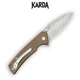 Ніж Складаний Karda J313 Brown Damascus - изображение 2