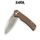 Ніж Складаний Karda J313 Brown Damascus - изображение 3