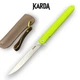 Ніж Складаний Karda J097 lime green handle drop blade - изображение 1