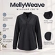 Женский удлиненный свитер свободного кроя MellyWeave, черный, размер S-M - изображение 1