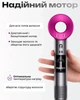Профессиональный фен стайлер для волос Super Hair Dryer 1600 Вт + 5в1 насадок, серый/фуксия - изображение 4