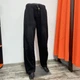 Джинси чоловічі baggy стрейч широкі пояс на резинці 32 чорні - зображення 3