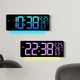 Настенные часы 6669R с календарем, температурой, влажностью, RGB и пультом - изображение 3