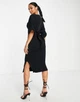 Сукня-міні Closet London Petite Ribbed Pencil Чорний UK8/XS 119945539 - изображение 2