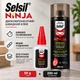 Клей двухкомпонентный Selsil Ninja быстродействующий 50 г с активатором 200 мл - изображение 1