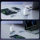 Сетевое зарядное устройство Baseus EnerFill FE11 Fast Charger 100W 2Type-C+USB White (P10182102213-00) - изображение 5
