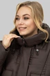 Куртка-пуховик женская зимняя с капюшоном биопух All Posa Мрия 102941 50 шоколад - изображение 8