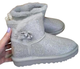 Жіночі уггі Міні Замш сріблі з Гудзиком UGG Bailey Button II Mini Bling Silver (39, сріблястий) - изображение 1