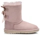 Жіночі уггі Пудра Середні Замша 2 Банти UGG Bailey Bow II Dusk Pink (39, пудра) - изображение 1