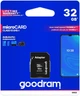 Карта пам'яті Goodram 32GB microSDHC Class 10 UHS-I U1 (M1AA-0320R12) + SD-адаптер - изображение 3